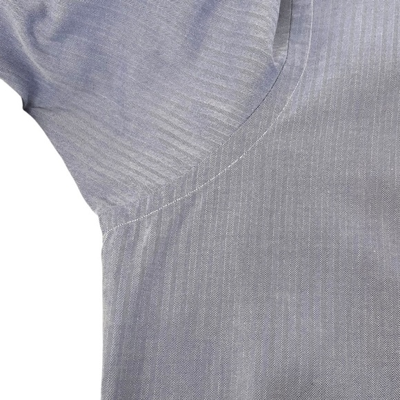 Vintage Ralph Lauren Blue Men’s Yarmouth 100% 2 Ply Cotton Size 17 34/35 - Picture 5 of 9